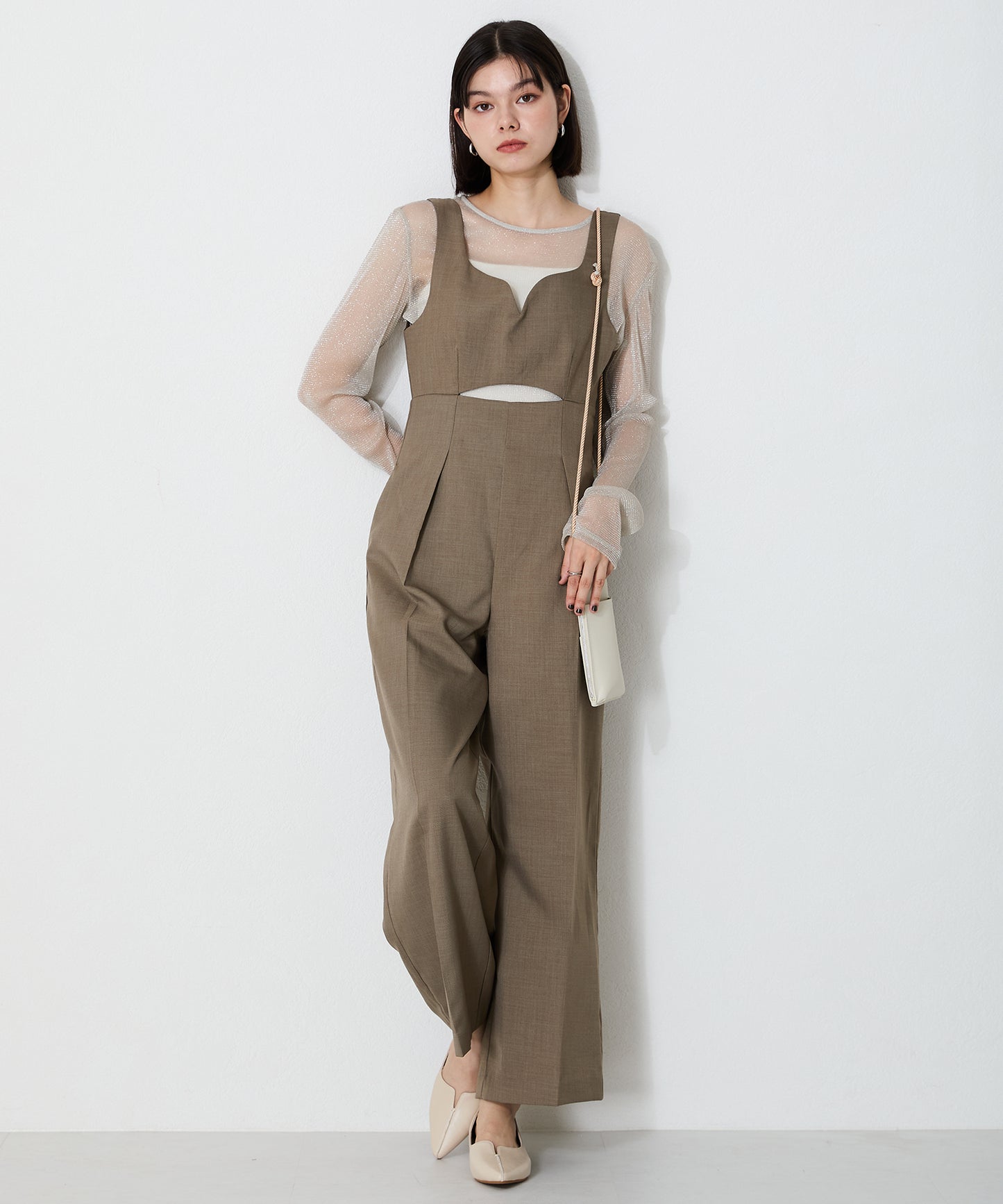 【WEB限定/新色追加】フレアヒールポインテッドトゥパンプス/45301