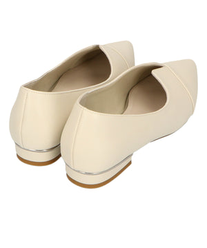 【WEB限定】メタリックラインフラットパンプス/45303