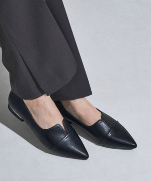 【WEB限定】メタリックラインフラットパンプス/45303