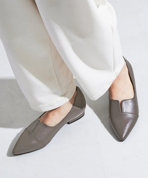 【WEB限定】メタリックラインフラットパンプス/45303