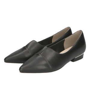 【WEB限定】メタリックラインフラットパンプス/45303