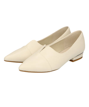 【WEB限定】メタリックラインフラットパンプス/45303