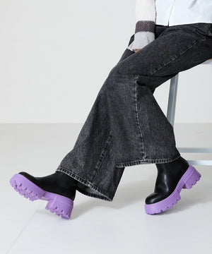 カラーソールショートブーツ/45401