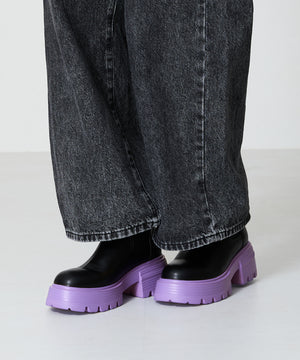 カラーソールショートブーツ/45401