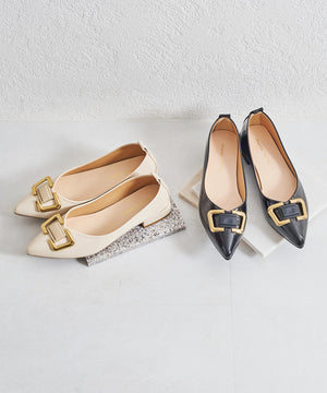 ポインテッドトゥモチーフパンプス/51104