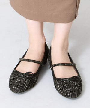 【WEB限定】ツイードバレエストラップパンプス/51106