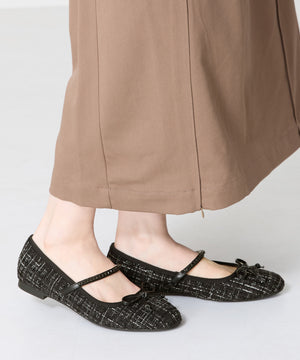 【WEB限定】ツイードバレエストラップパンプス/51106