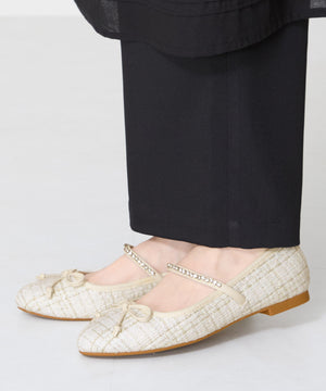 【WEB限定】ツイードバレエストラップパンプス/51106