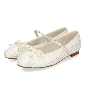 【WEB限定】ツイードバレエストラップパンプス/51106