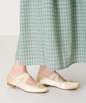 ゴムベルトサテンバレエシューズ/51113