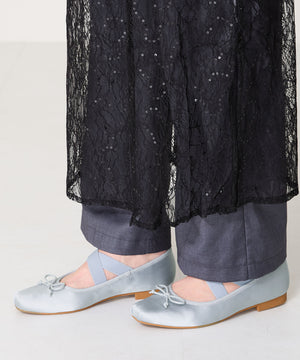 ゴムベルトサテンバレエシューズ/51113