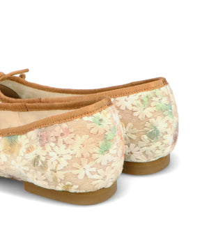 花柄チュールバレエパンプス/51122