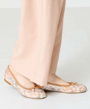 花柄チュールバレエパンプス/51122