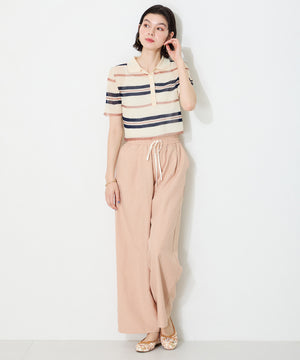 花柄チュールバレエパンプス/51122