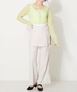 リボンベルトラインストーンシアーミュール/51124