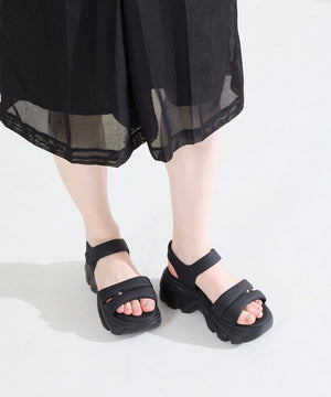 【新色追加】カットデザインパデット厚底サンダル/51206