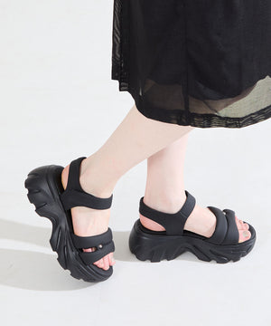 【新色追加】カットデザインパデット厚底サンダル/51206