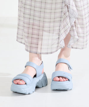 【新色追加】カットデザインパデット厚底サンダル/51206