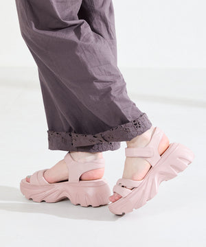 【新色追加】カットデザインパデット厚底サンダル/51206