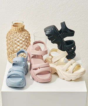 【新色追加】カットデザインパデット厚底サンダル/51206