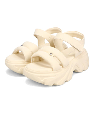 【新色追加】カットデザインパデット厚底サンダル/51206