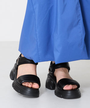 パデットストラップ厚底ヒールサンダル/51207