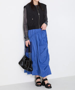 パデットストラップ厚底ヒールサンダル/51207