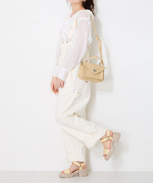 パデットストラップ厚底ヒールサンダル/51207