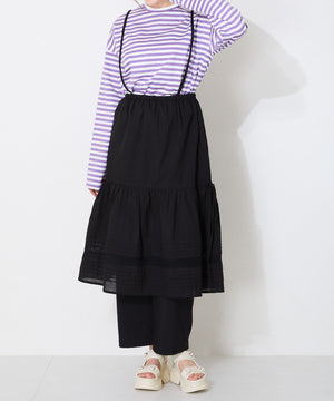 キルティングパールボタン厚底サンダル/51213