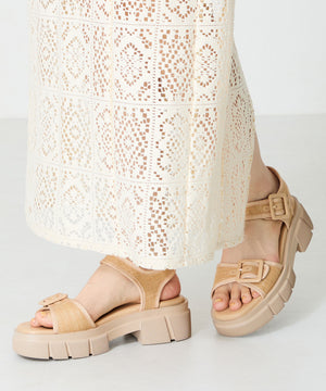 ベルトデザイン厚底サンダル/51214