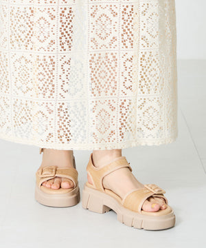 ベルトデザイン厚底サンダル/51214