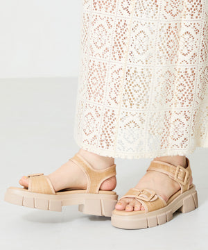 ベルトデザイン厚底サンダル/51214