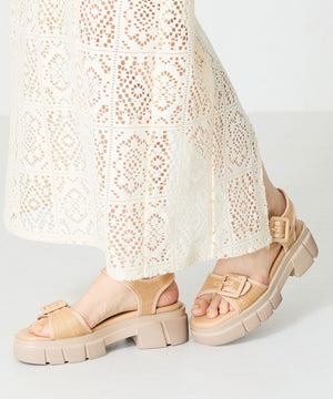 ベルトデザイン厚底サンダル/51214