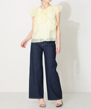 リボンベルトウッドヒールサンダル/51225