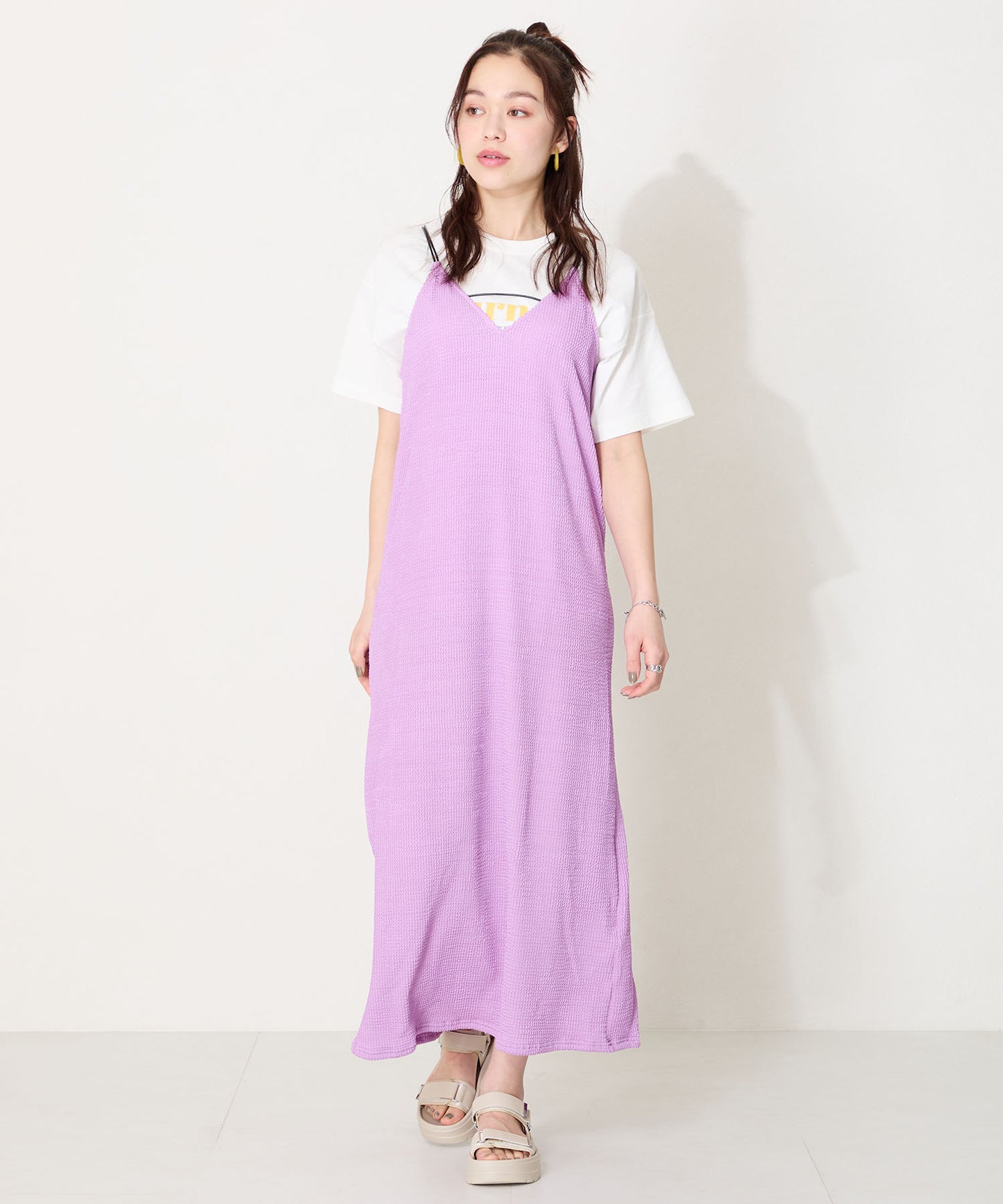 【Fit meサンダル】メタルパーツ厚底サンダル/51226