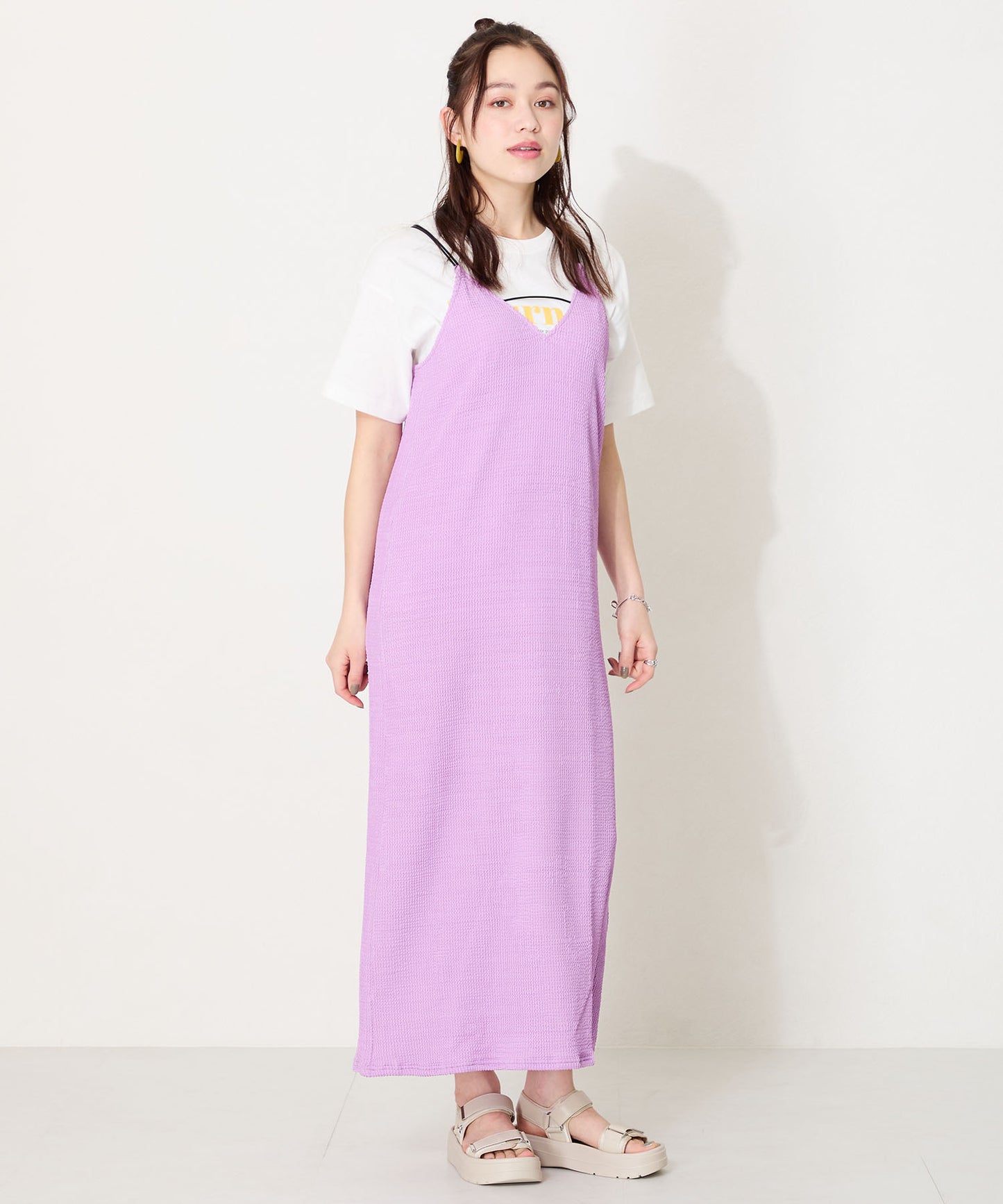 【Fit meサンダル】メタルパーツ厚底サンダル/51226