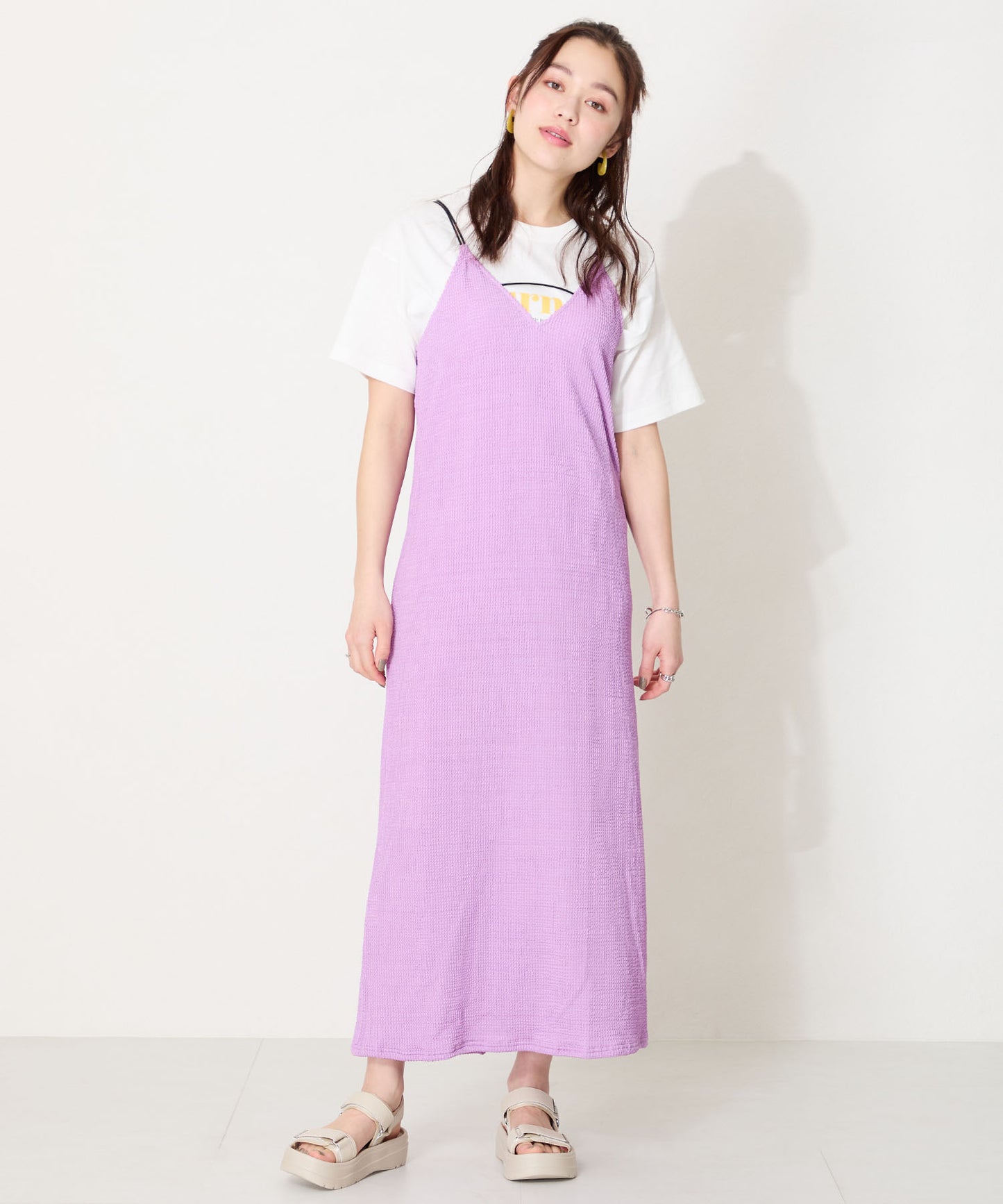 【Fit meサンダル】メタルパーツ厚底サンダル/51226
