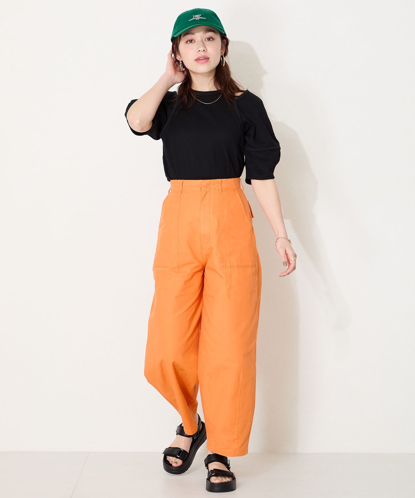 【Fit meサンダル】メタルパーツ厚底サンダル/51226