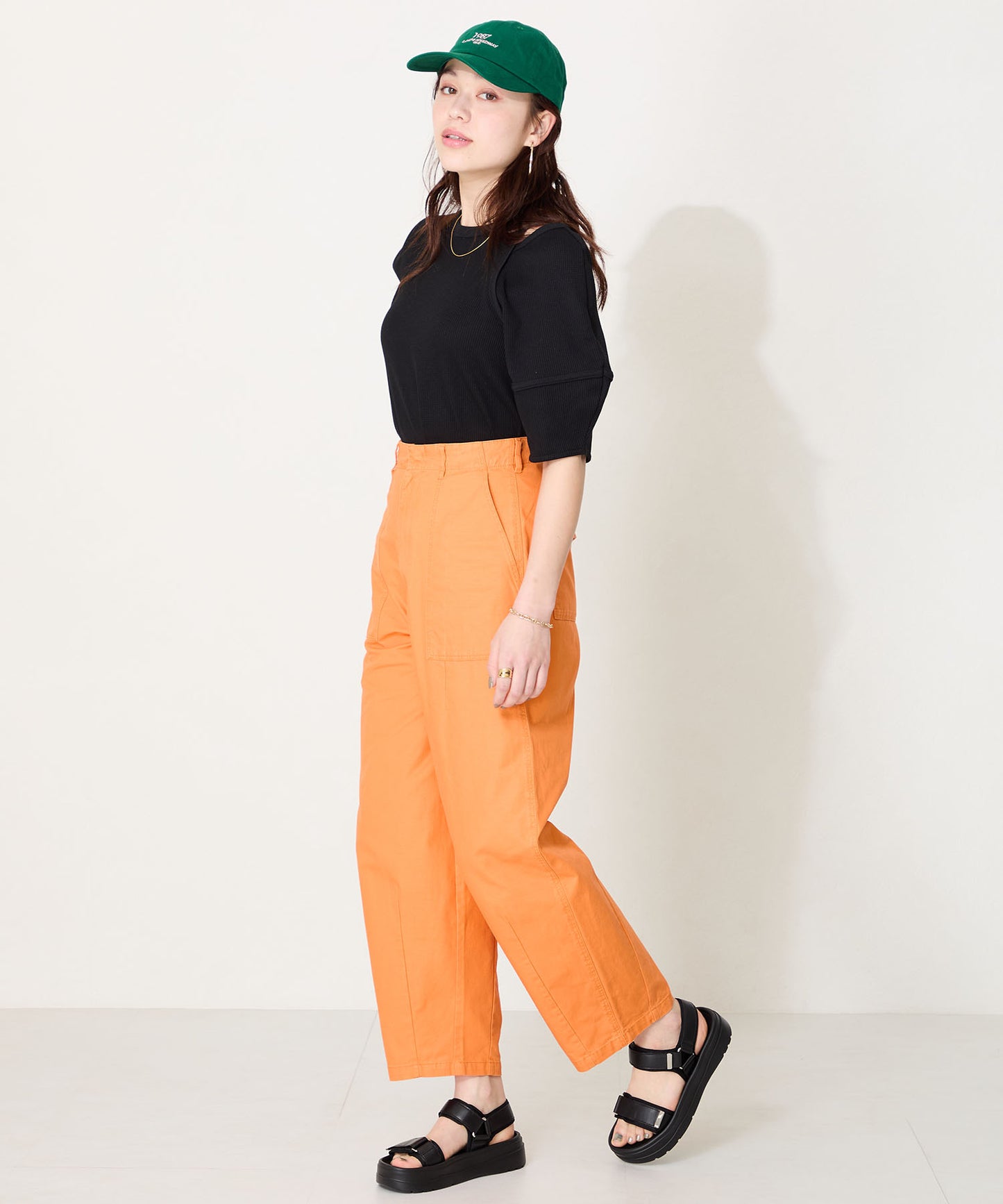 【Fit meサンダル】メタルパーツ厚底サンダル/51226