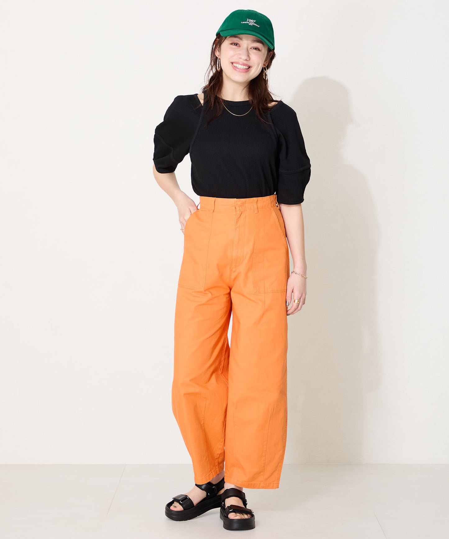 【Fit meサンダル】メタルパーツ厚底サンダル/51226