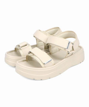 【Fit meサンダル/新色追加】メタルパーツ厚底サンダル/51226