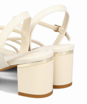 【新色追加】アシンメトリーストラップヒールサンダル/51230