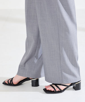 【新色追加】アシンメトリーストラップヒールサンダル/51230