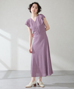 ウッドヒールベルトパンプス/51303