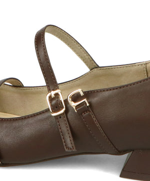 ポインテッドトゥダブルストラップパンプス/51306