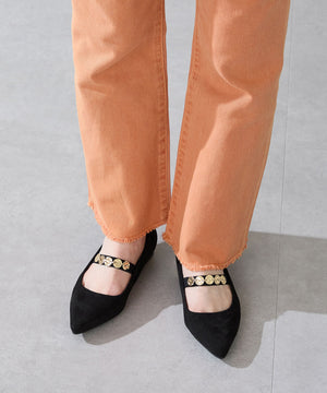 【カタログ掲載アイテム】コインモチーフストラップパンプス/51308