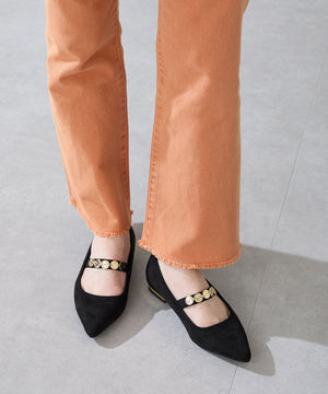 【カタログ掲載アイテム】コインモチーフストラップパンプス/51308