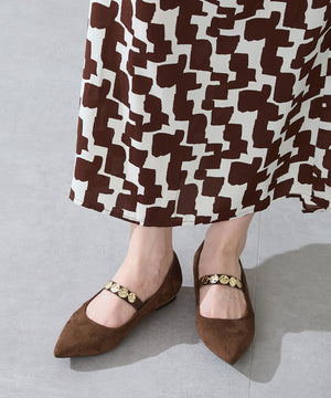 【カタログ掲載アイテム】コインモチーフストラップパンプス/51308