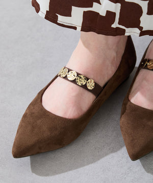 【カタログ掲載アイテム】コインモチーフストラップパンプス/51308