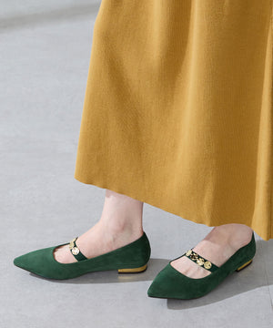 【カタログ掲載アイテム】コインモチーフストラップパンプス/51308